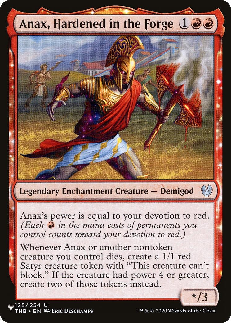 Image for Anax, Hardened in the Forge (125/254) (LIST) - Magic: The Gathering