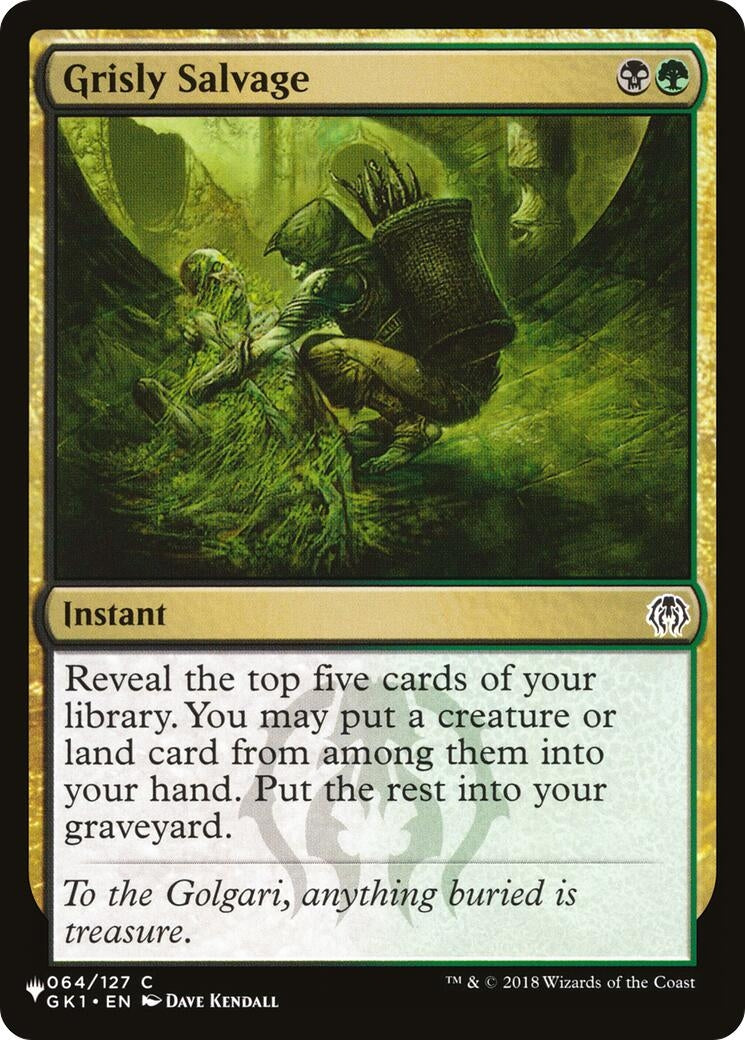 Image for Grisly Salvage (064/127) (LIST) - Magic: The Gathering