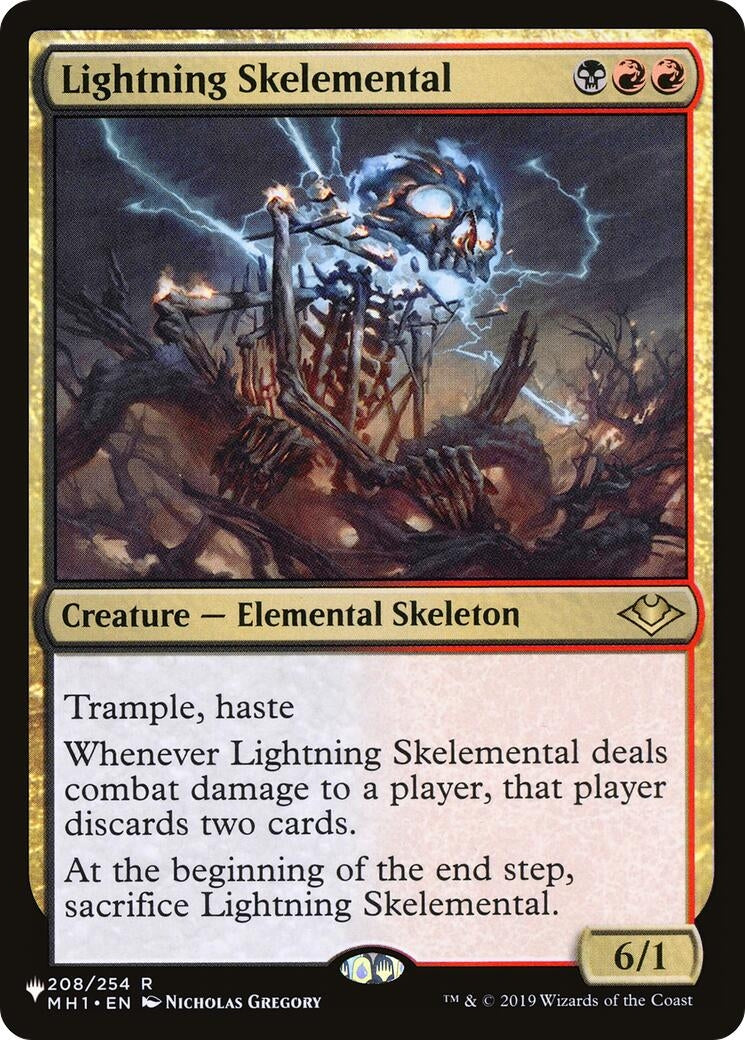 Image for Lightning Skelemental (208/254) - Magic: The Gathering