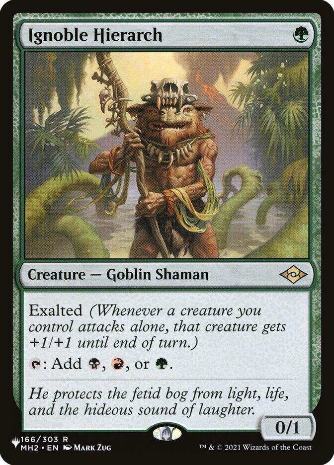 Image for Ignoble Hierarch (166/303) (LIST) - Magic: The Gathering