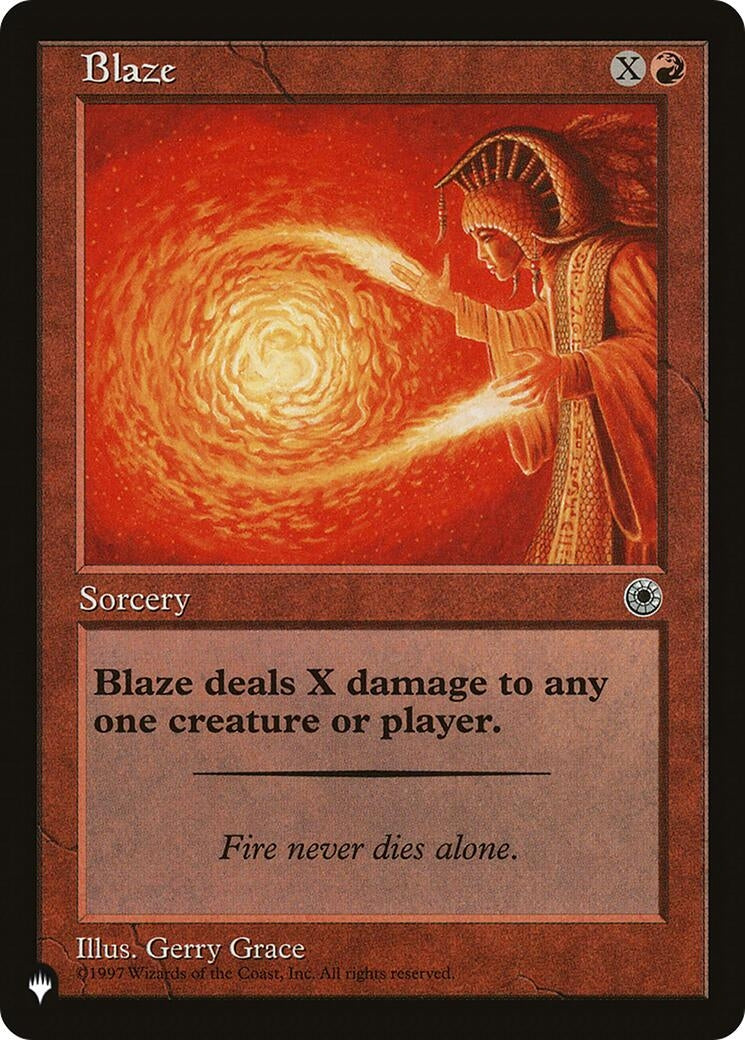 Image for Blaze (LIST) - Magic: The Gathering