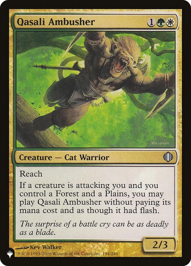Image for Qasali Ambusher (184/249) (LIST) - Magic: The Gathering