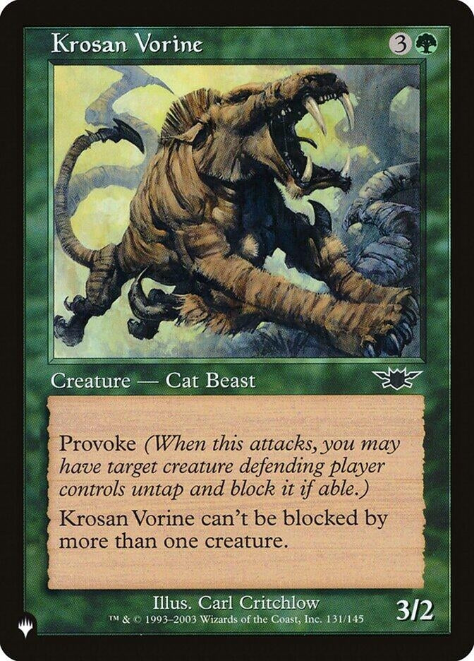 Image for Krosan Vorine (131/145) (LIST) - Magic: The Gathering