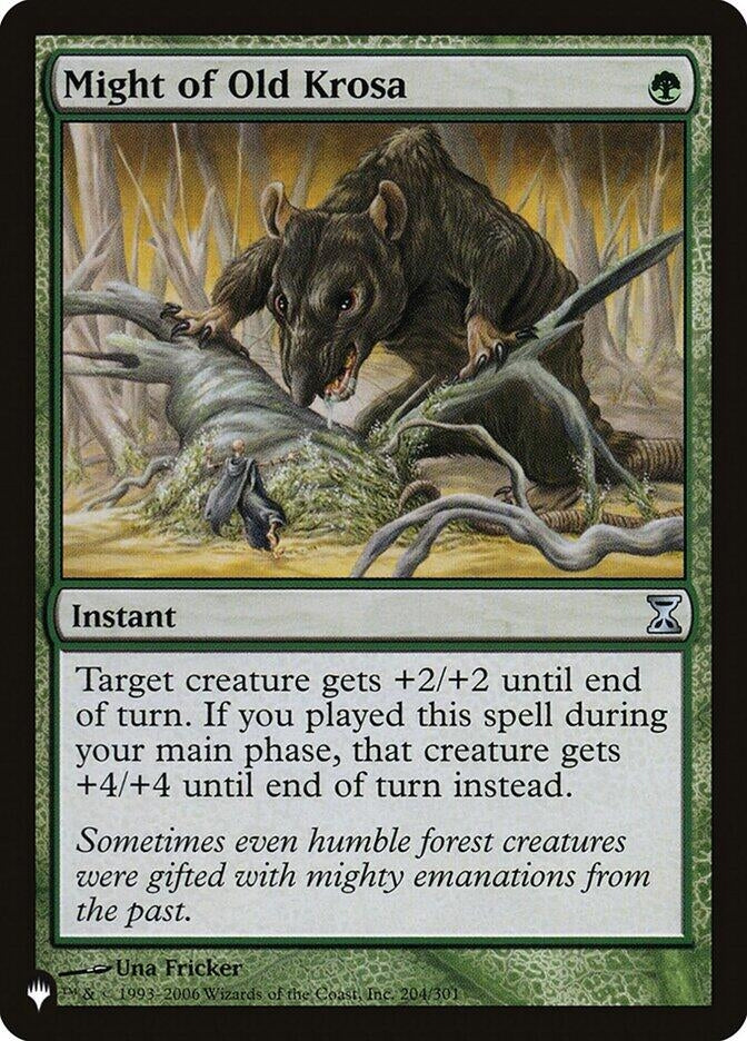 Image for Might of Old Krosa (204/301) (LIST) - Magic: The Gathering