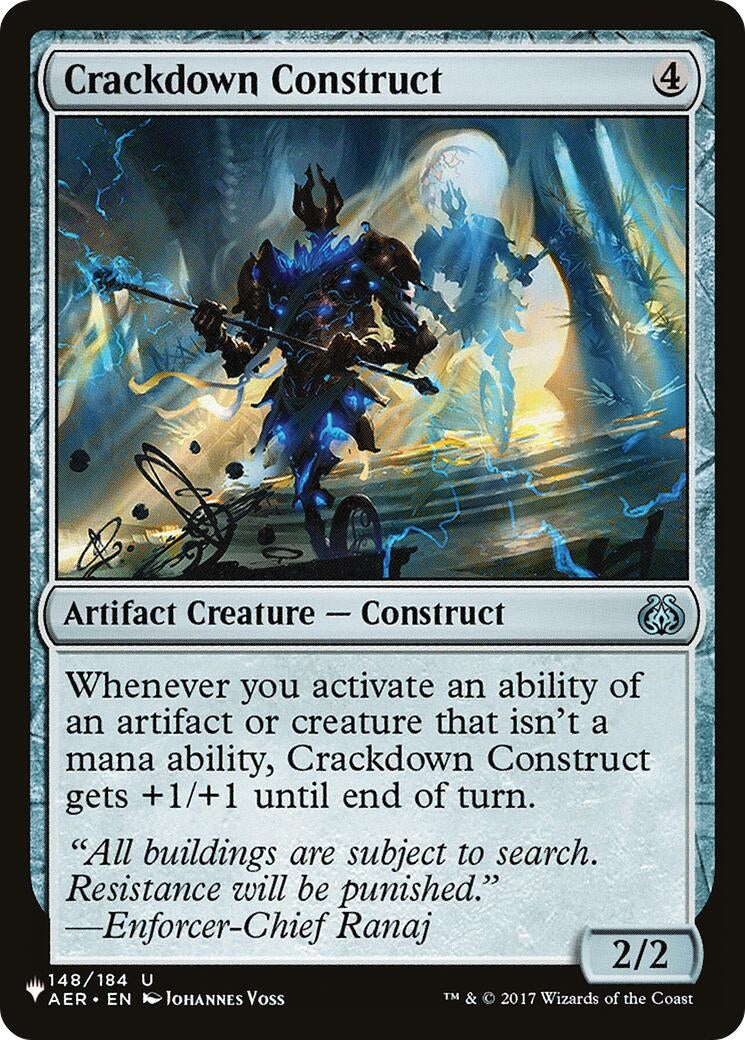 Image for Crackdown Construct (148/184) - Magic: The Gathering
