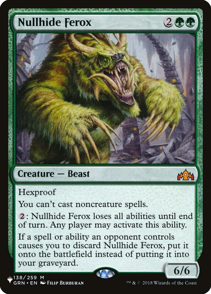 Image for Nullhide Ferox (138/259) (LIST) - Magic: The Gathering
