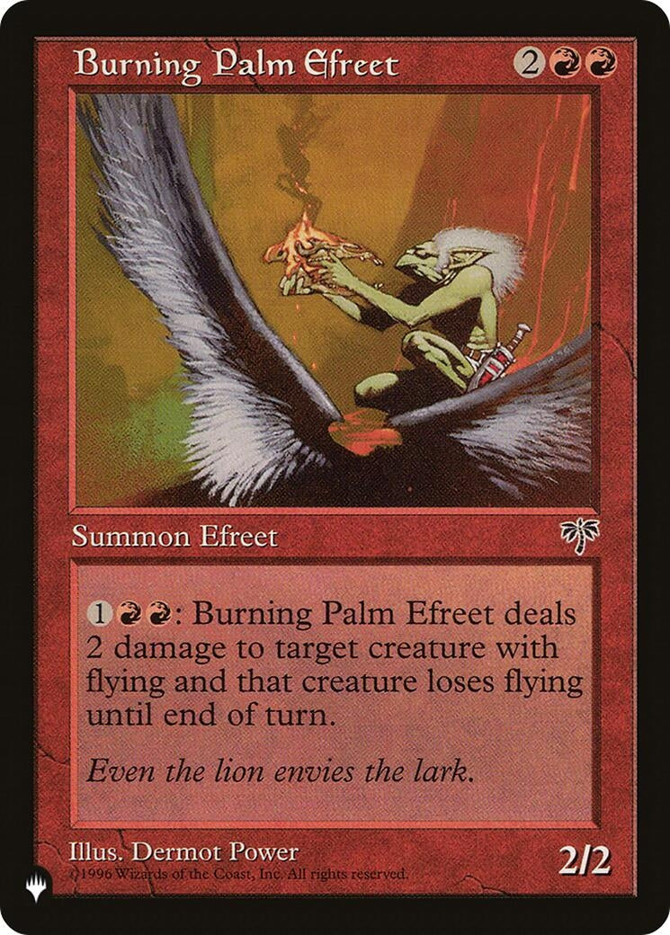 Image for Burning Palm Efreet - Magic: The Gathering