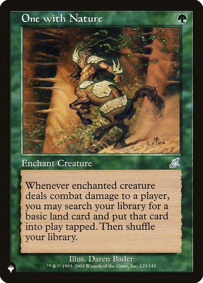 Image for One with Nature (125/143) (LIST) - Magic: The Gathering