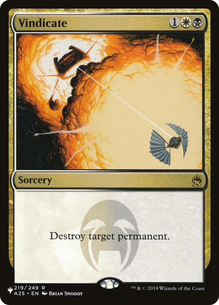 Image for Vindicate (219/249) - Magic: The Gathering