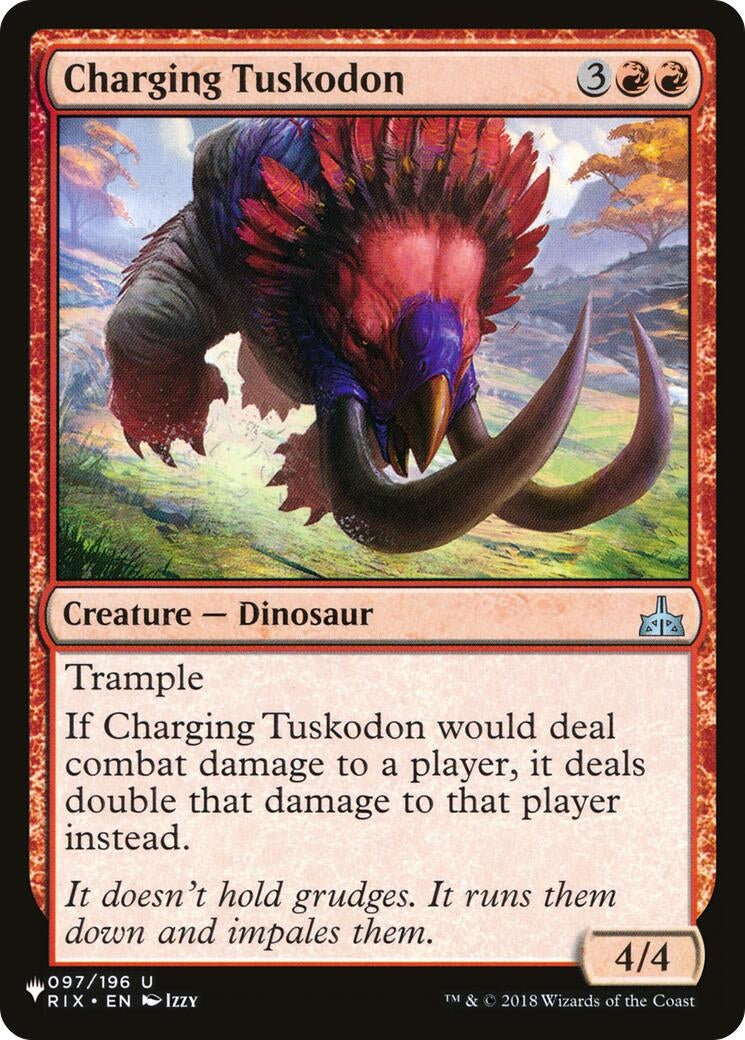 Image for Charging Tuskodon (097/196) (LIST) - Magic: The Gathering