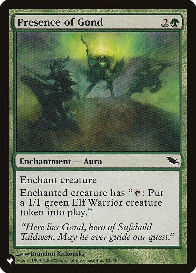Image for Presence of Gond (125/301) (LIST) - Magic: The Gathering