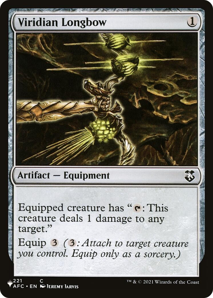 Image for Viridian Longbow (221/062) - Magic: The Gathering