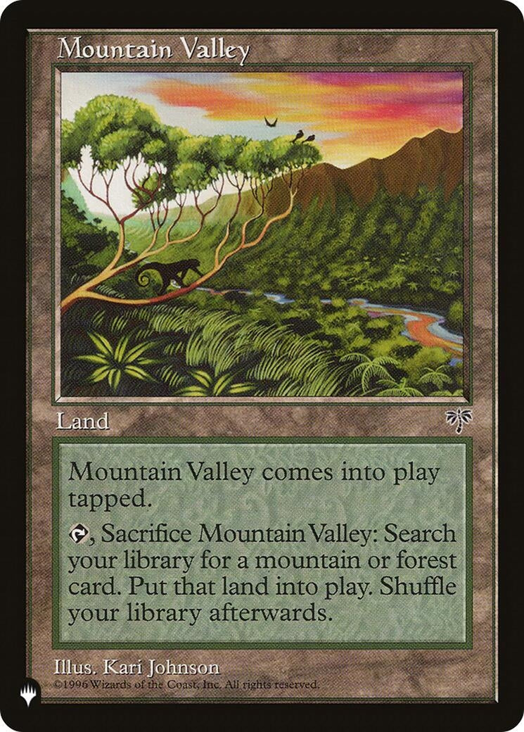 Image for Mountain Valley (LIST) - Magic: The Gathering