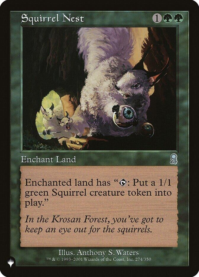 Image for Squirrel Nest (274/350) (LIST) - Magic: The Gathering