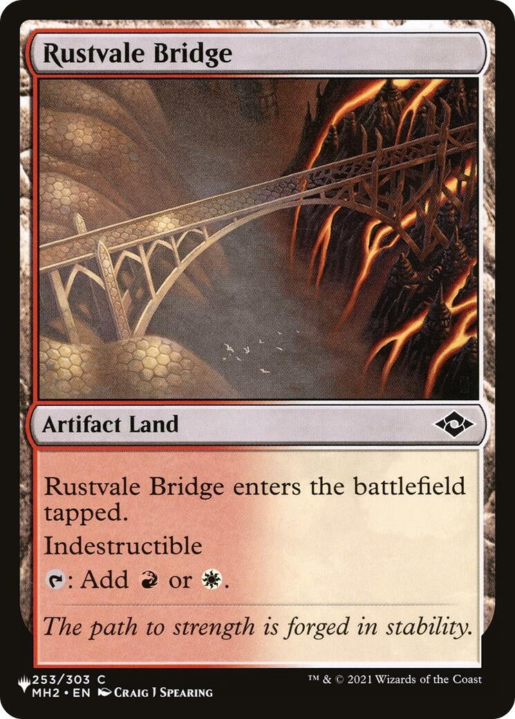 Image for Rustvale Bridge (253/303) (LIST) - Magic: The Gathering