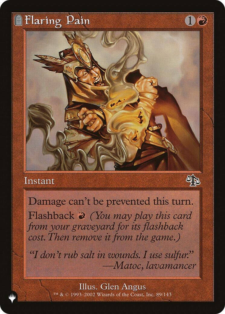 Image for Flaring Pain (89/143) - Magic: The Gathering