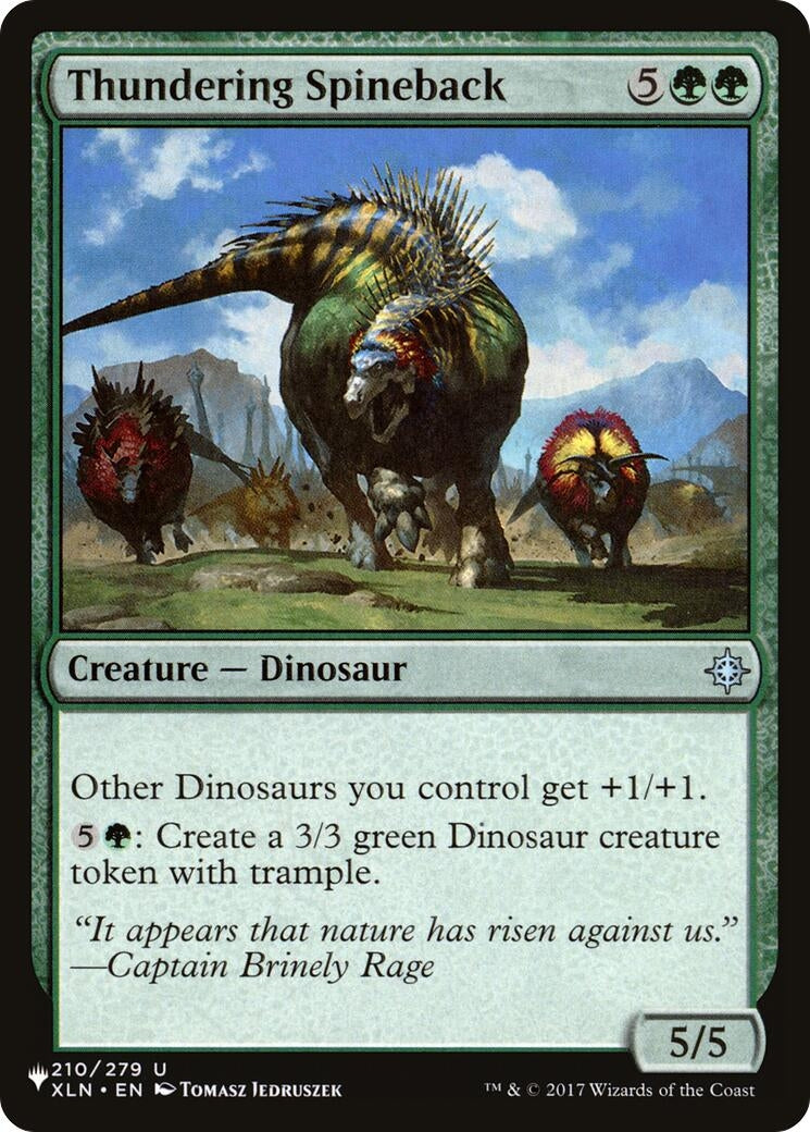 Image for Thundering Spineback (210/279) - Magic: The Gathering