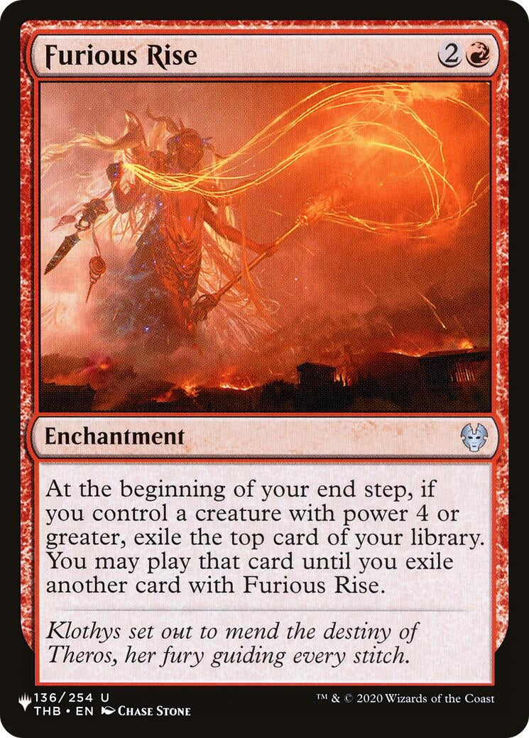 Image for Furious Rise (136/254) (LIST) - Magic: The Gathering