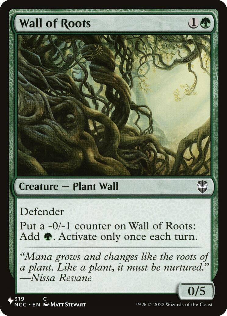 Image for Wall of Roots (319/093) (LIST) - Magic: The Gathering