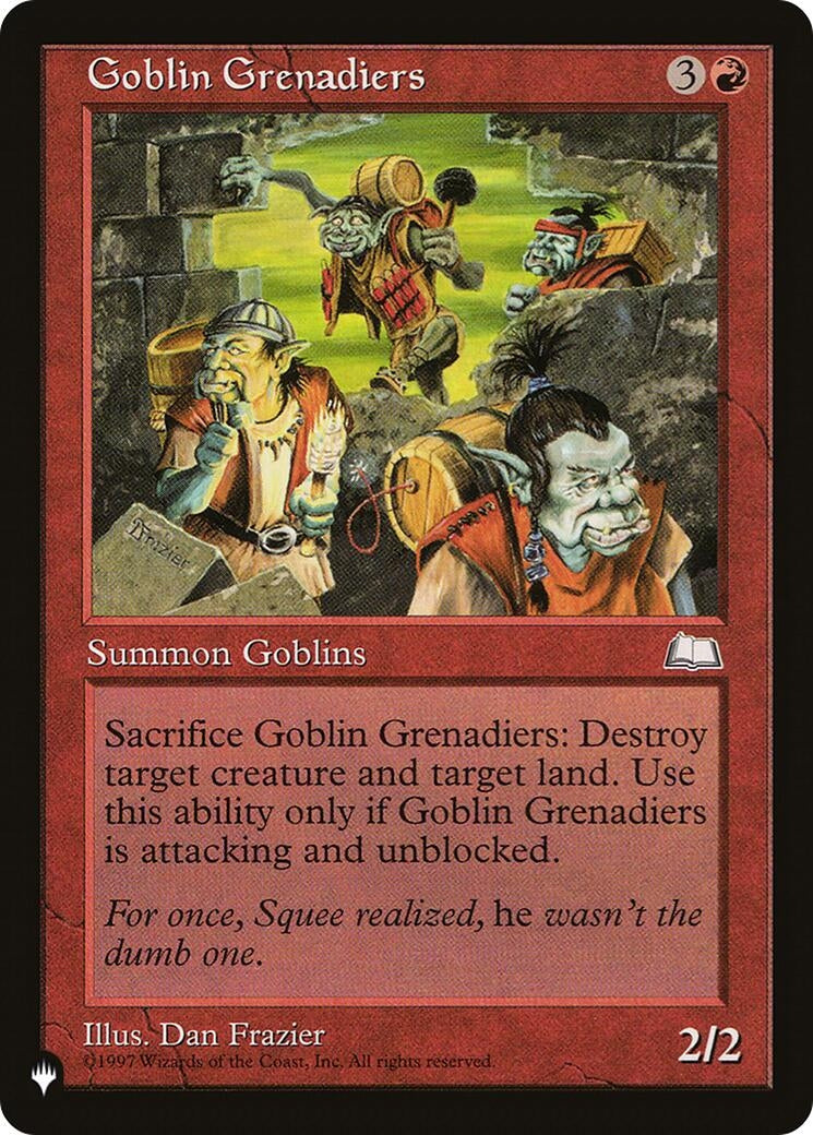Image for Goblin Grenadiers (LIST) - Magic: The Gathering