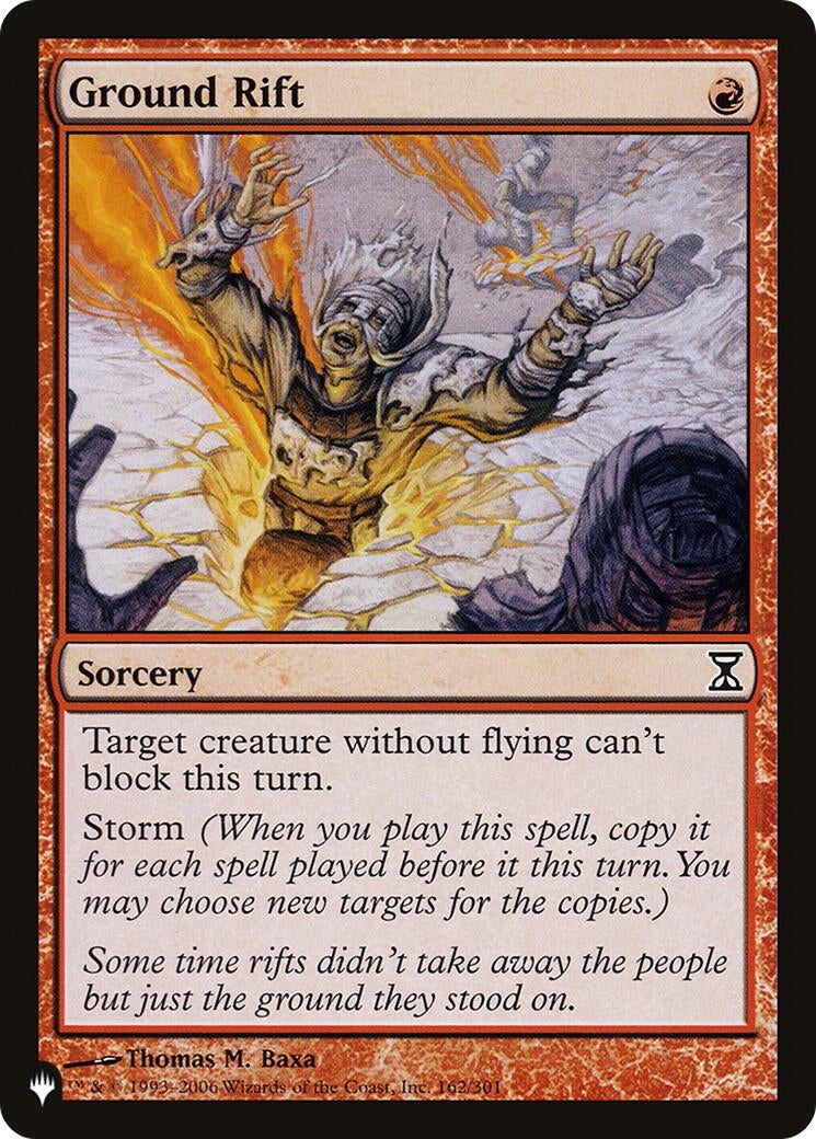 Image for Ground Rift (162/301) (LIST) - Magic: The Gathering