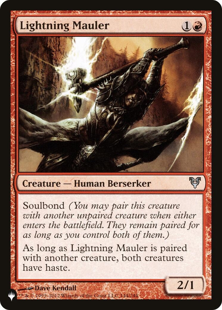 Image for Lightning Mauler (144/244) (LIST) - Magic: The Gathering