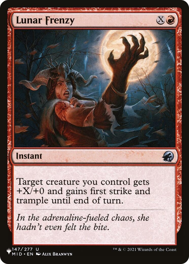 Image for Lunar Frenzy (147/277) - Magic: The Gathering
