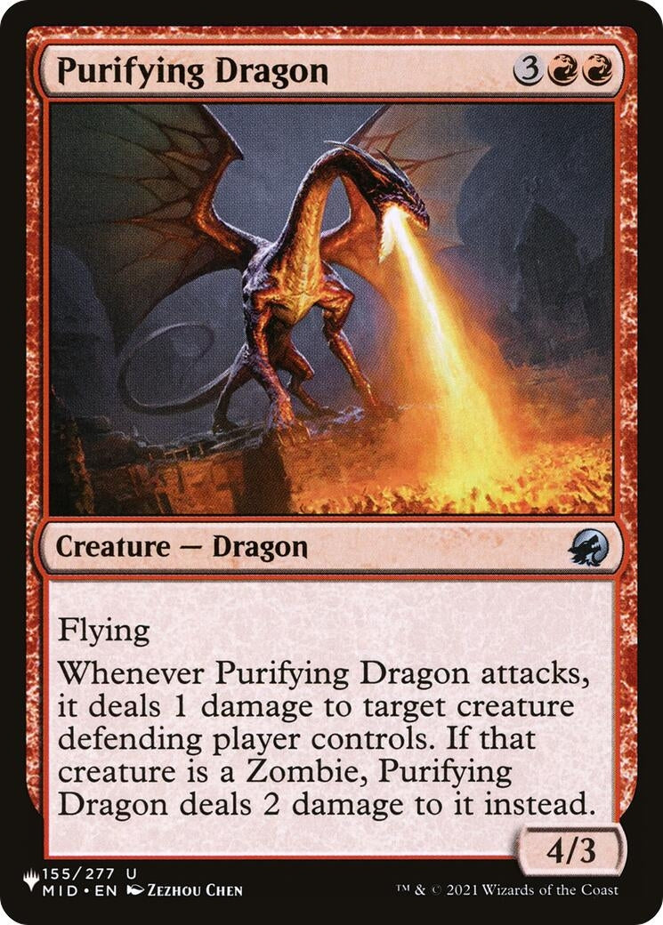 Image for Purifying Dragon (155/277) (LIST) - Magic: The Gathering