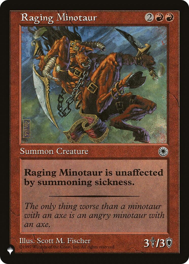 Image for Raging Minotaur - Magic: The Gathering