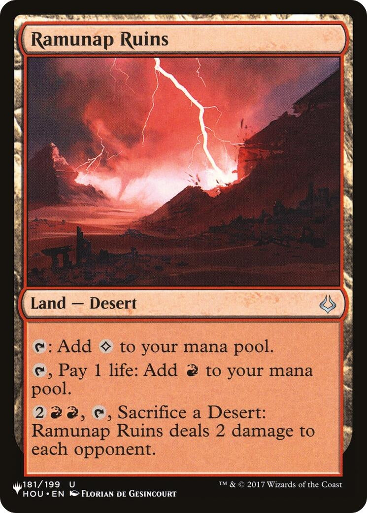 Image for Ramunap Ruins (181/199) - Magic: The Gathering