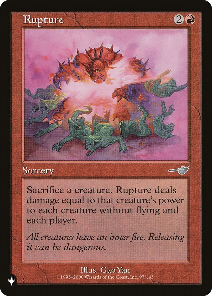 Image for Rupture (97/143) (LIST) - Magic: The Gathering