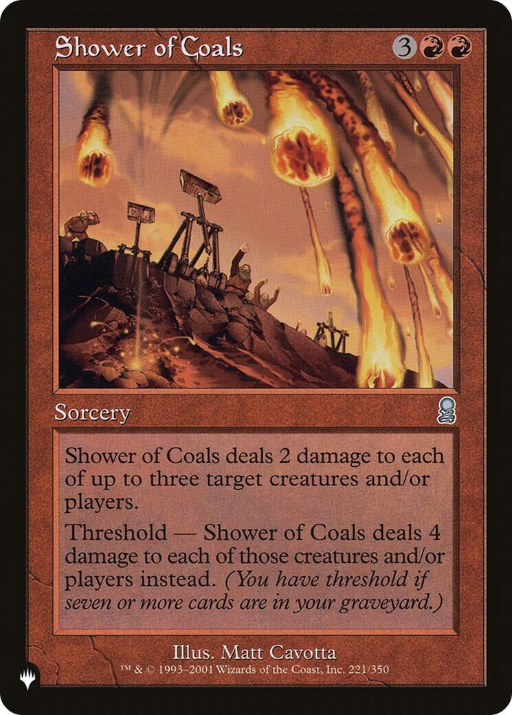 Image for Shower of Coals (221/350) - Magic: The Gathering