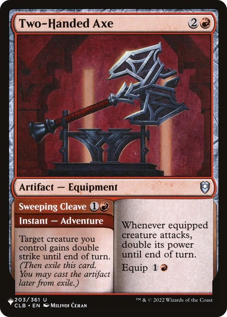 Image for Two-Handed Axe (203/361) (LIST) - Magic: The Gathering