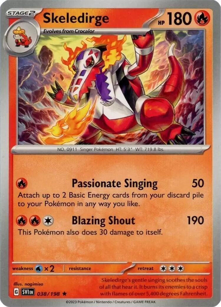 Image for Skeledirge (038/198) (PR) - Pokemon
