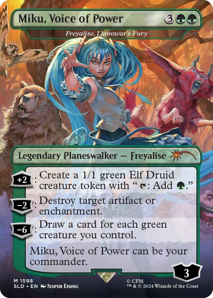 Image for Miku, Voice of Power - Freyalise, Llanowar's Fury (1598) - Magic: The Gathering