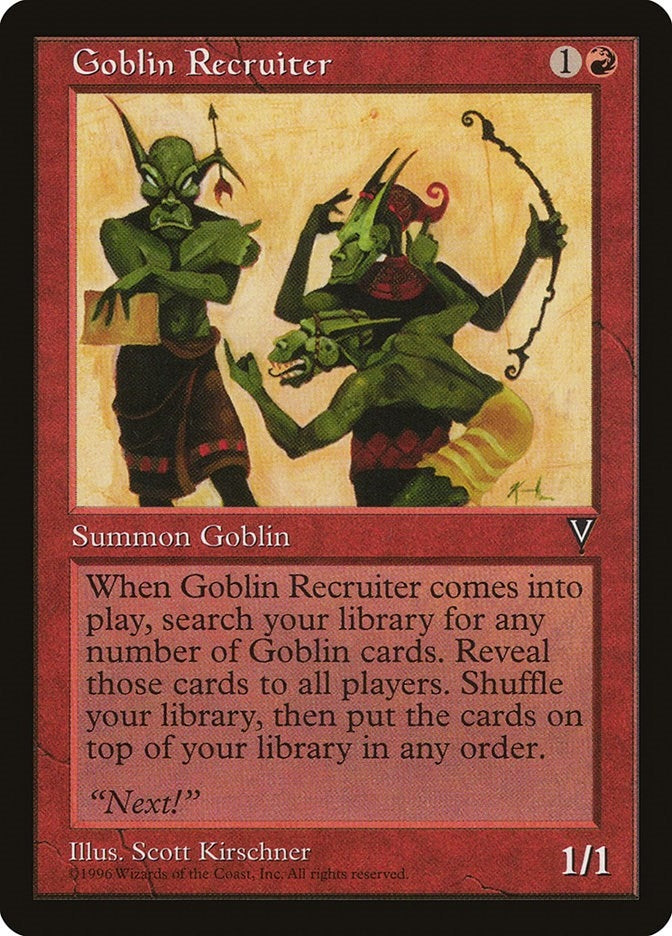 Image for Goblin Recruiter - Magic: The Gathering