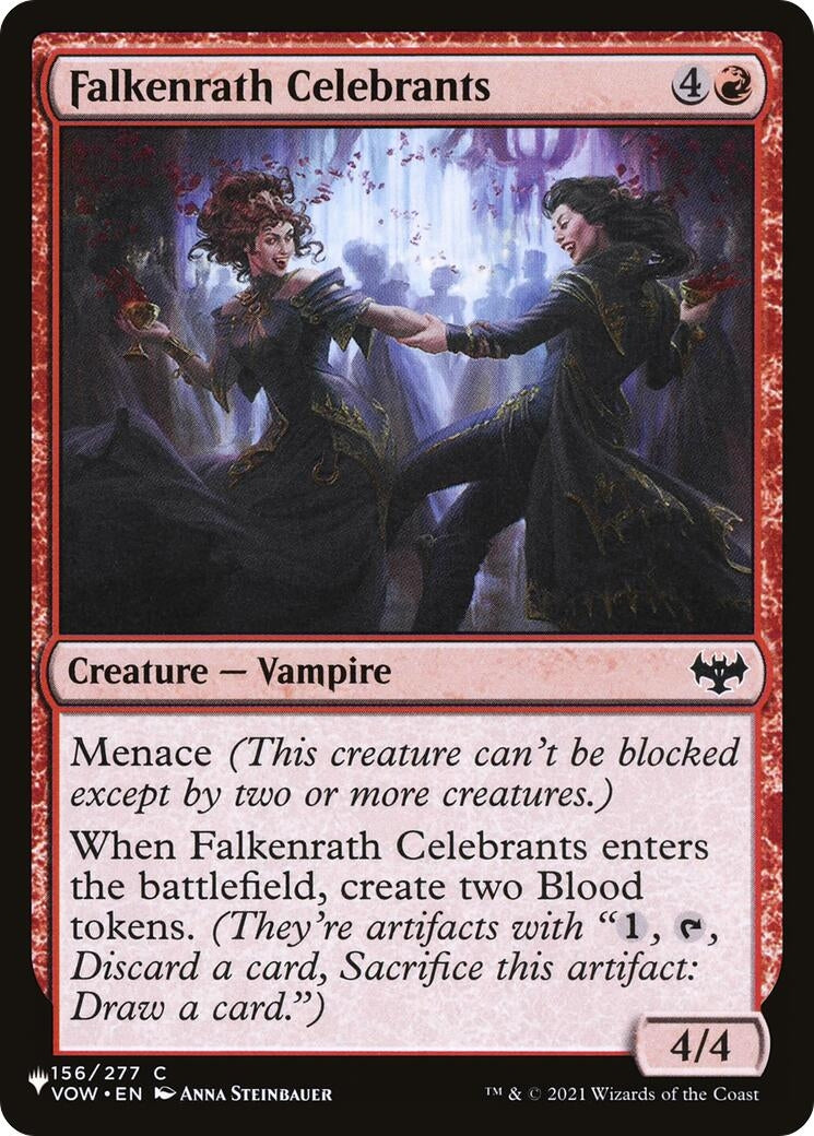 Image for Falkenrath Celebrants (156/277) - Magic: The Gathering