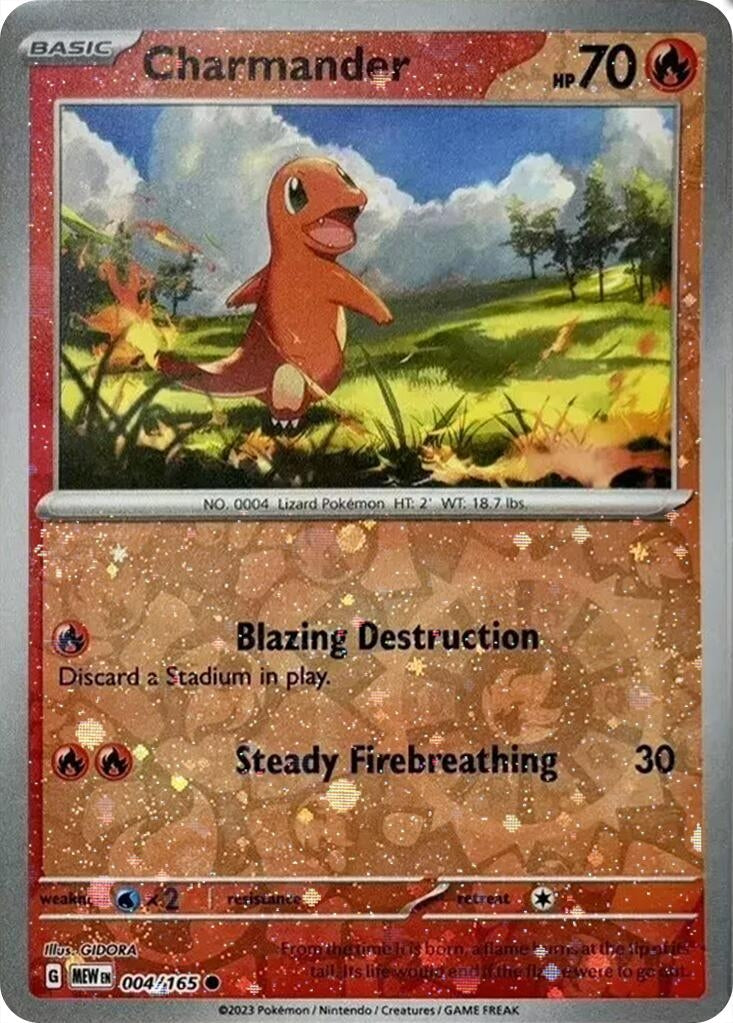 Image for Charmander - 004/165 (Reverse Cosmos Holo) (Costco Exclusive) (004/165) (MCAP) - Pokemon