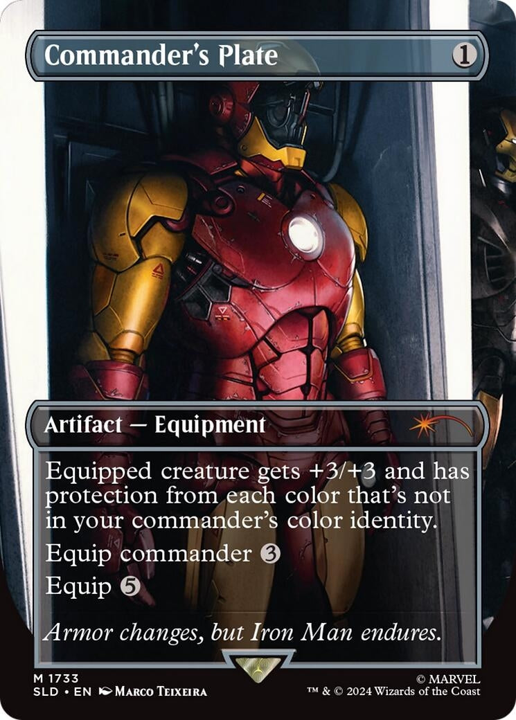 Image for Commander's Plate (1733) (Rainbow Foil) (1733) - Magic: The Gathering