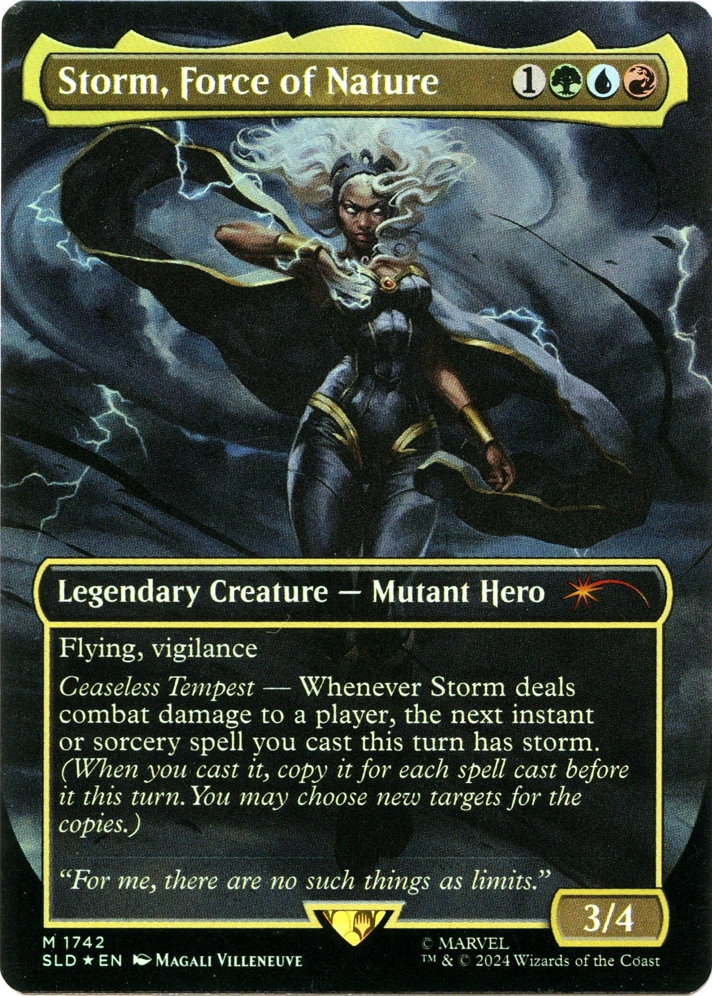 Image for Storm, Force of Nature (Rainbow Foil) (1742) - Magic: The Gathering