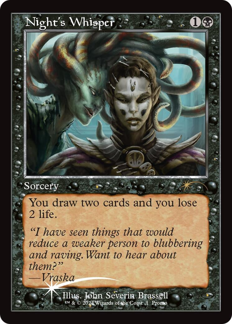 Image for Night's Whisper (Retro Frame) (1) - Magic: The Gathering