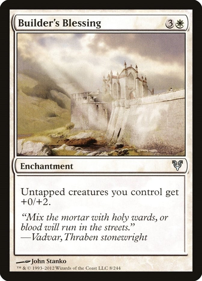 Image for Builder's Blessing (8) (AVR) - Magic: The Gathering