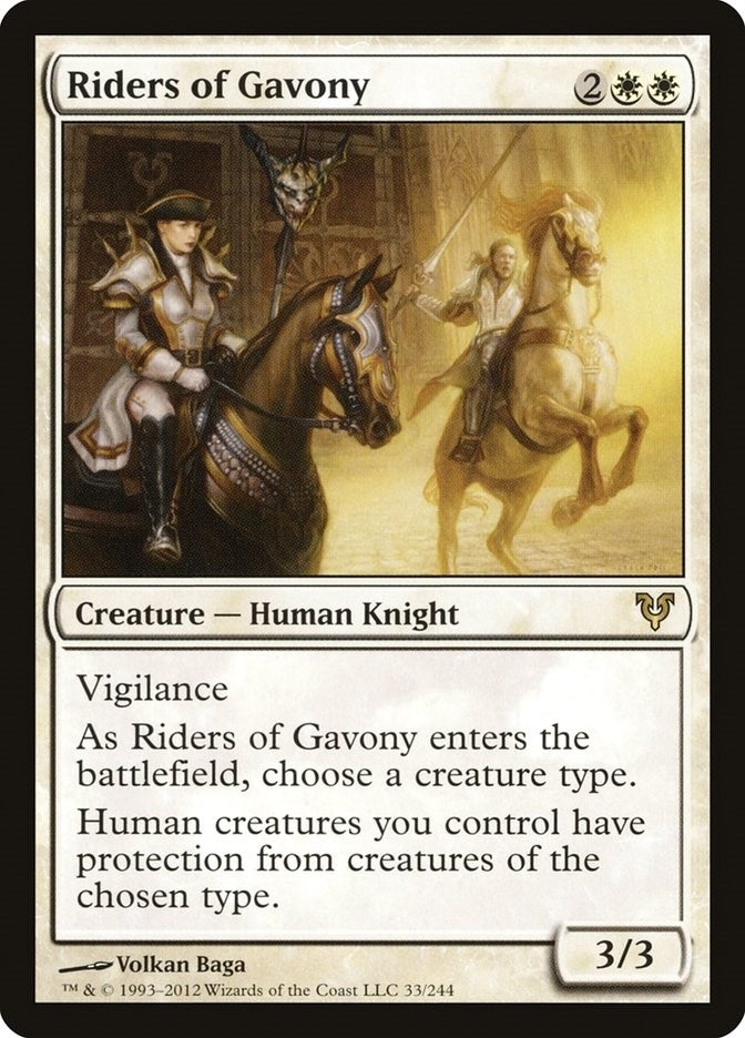 Image for Riders of Gavony (33) (AVR) - Magic: The Gathering