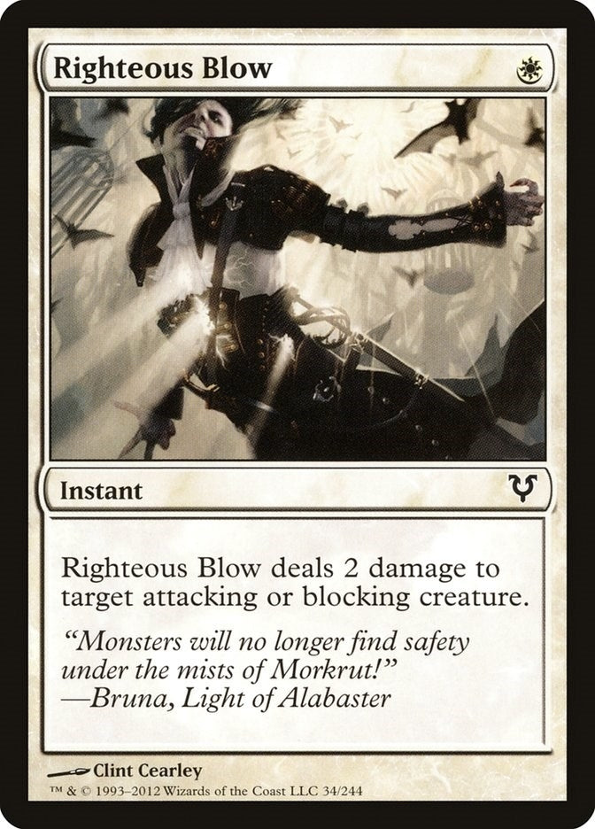 Image for Righteous Blow (34) (AVR) - Magic: The Gathering