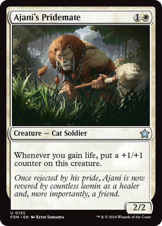 Image for Ajani's Pridemate (135) (FDN) - Magic: The Gathering