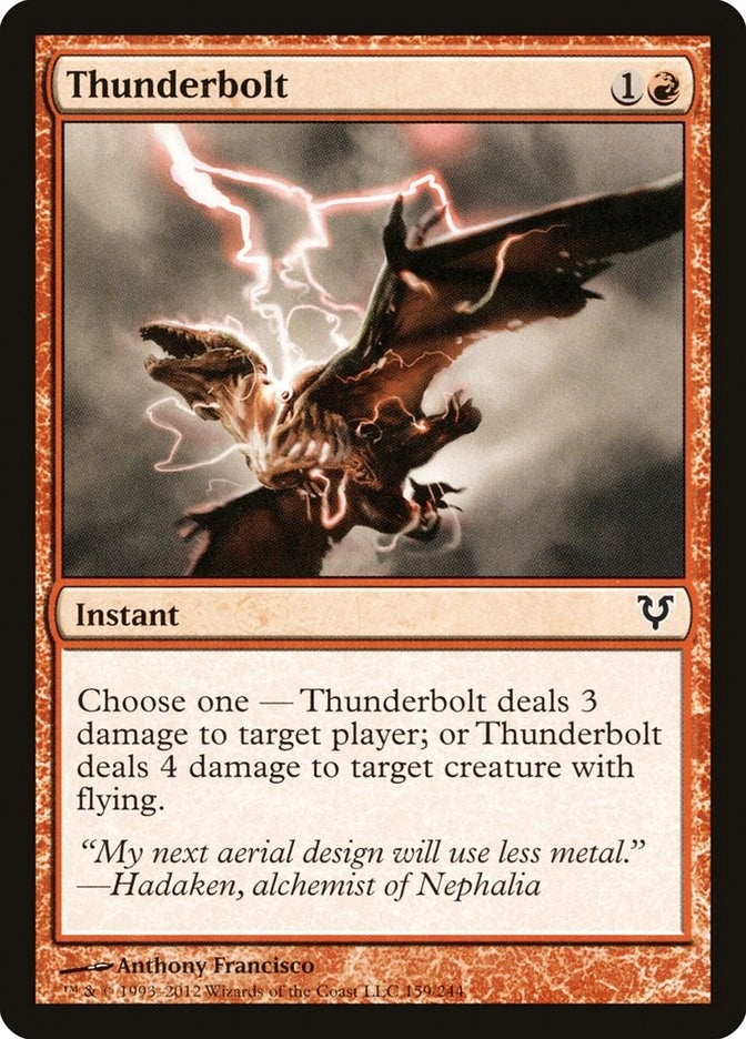 Image for Thunderbolt (159) (AVR) - Magic: The Gathering