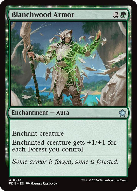 Image for Blanchwood Armor (213) - Magic: The Gathering