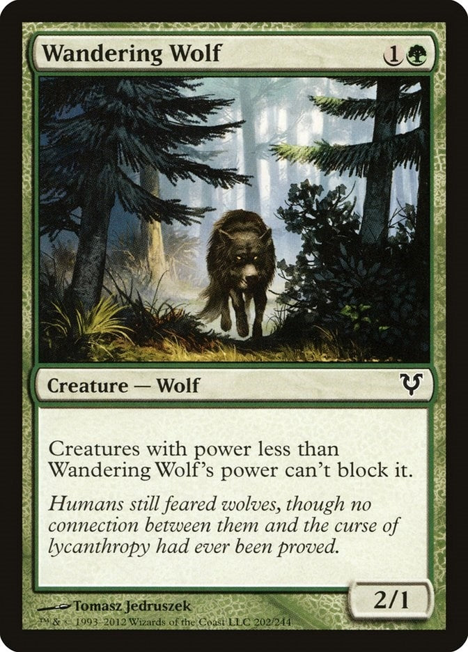 Image for Wandering Wolf (202) (AVR) - Magic: The Gathering