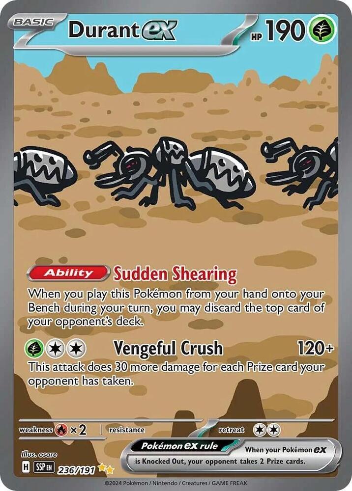 Image for Durant ex (236/191) (SSP) - Pokemon