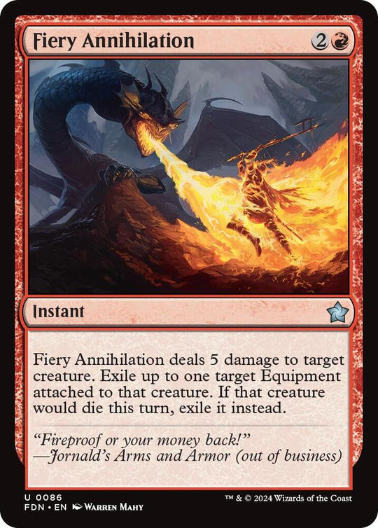 Image for Fiery Annihilation (86) - Magic: The Gathering